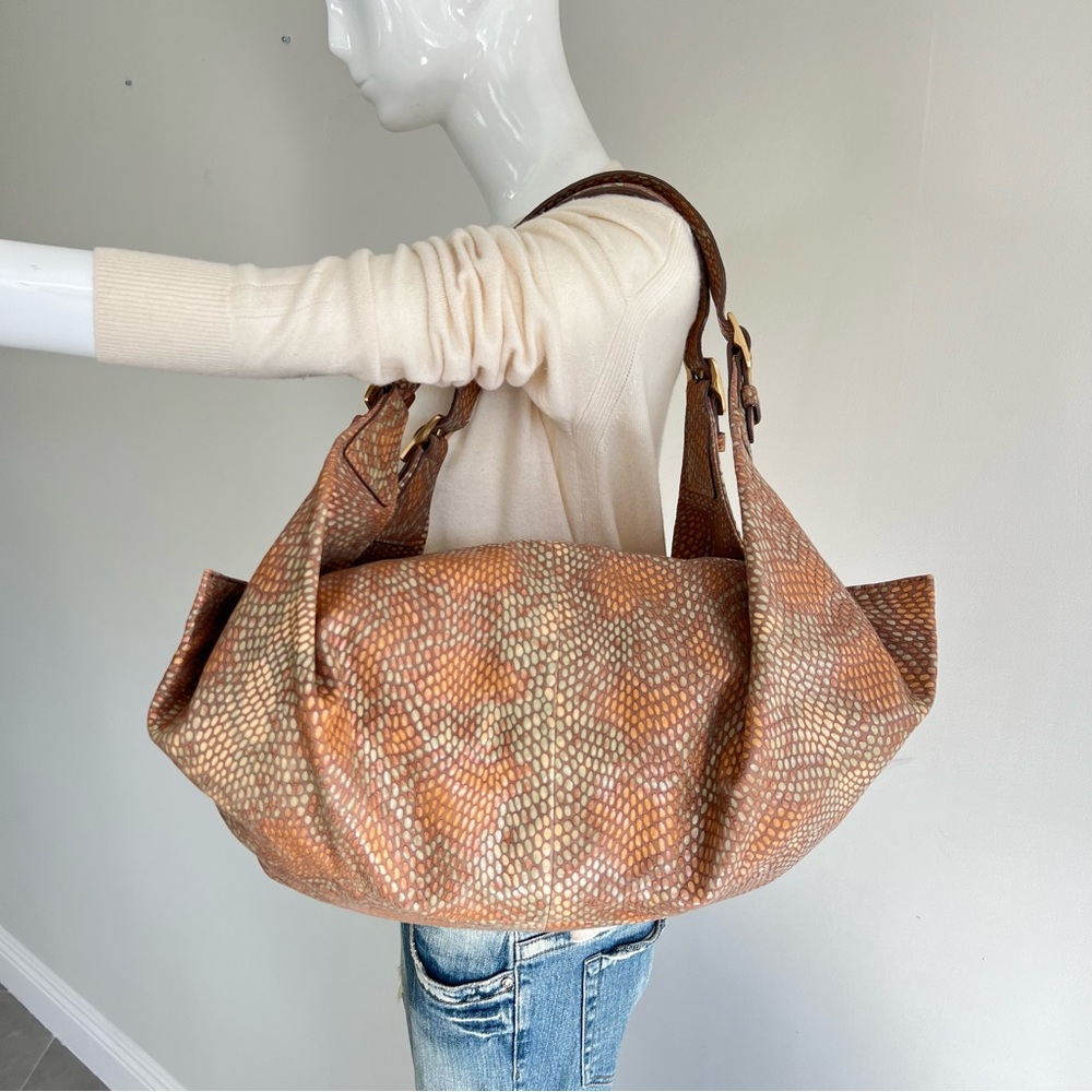 SONDRA ROBERTS Multicolor Python Print Leather Do… - image 16